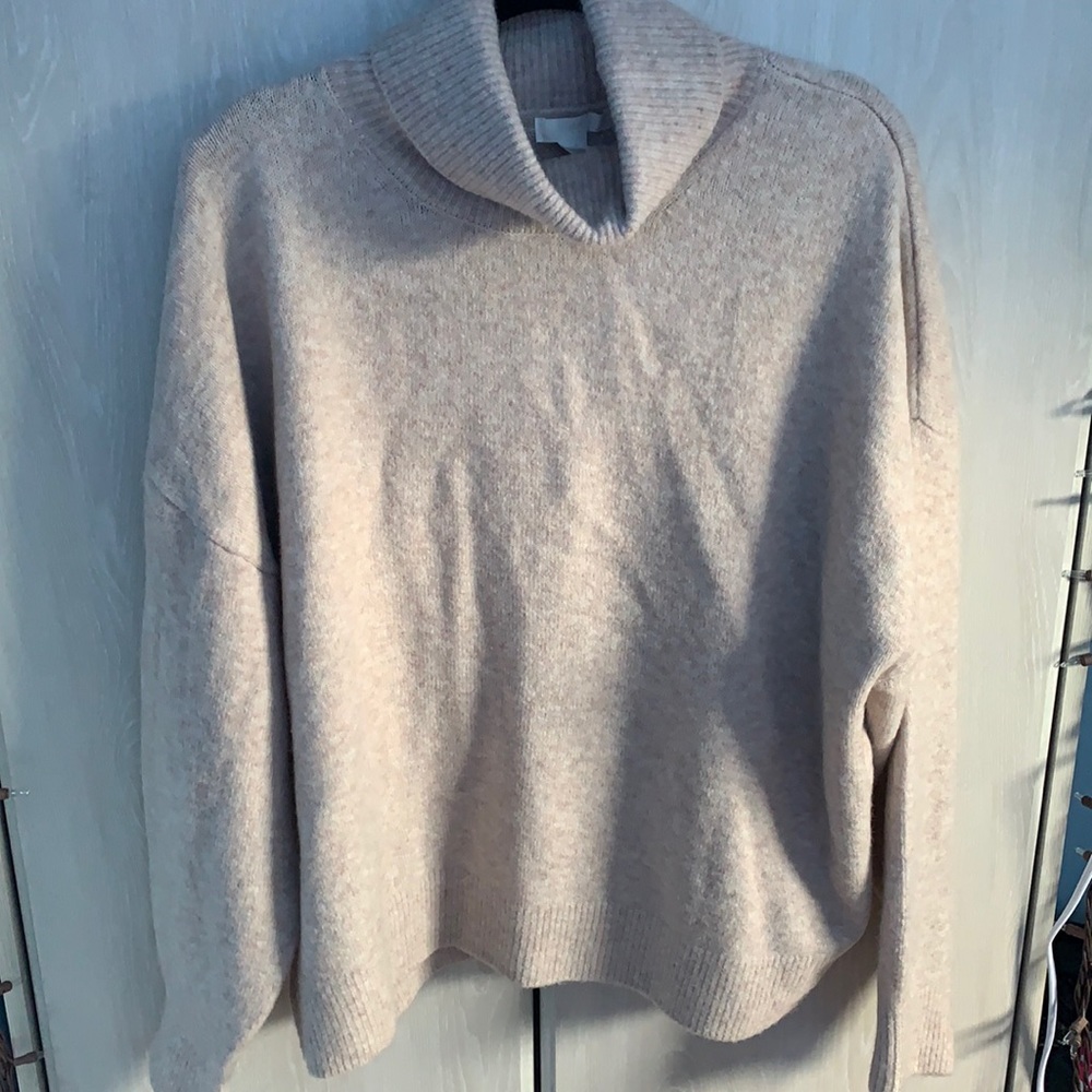 tan sweater
